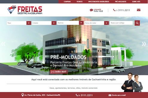 Imagem do site da Freitas Gestão Imobiliária