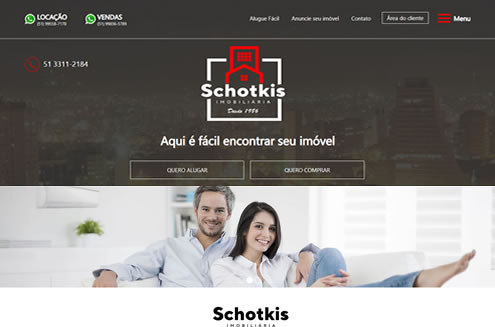 Imagem do site da Imobiliária Schotkis