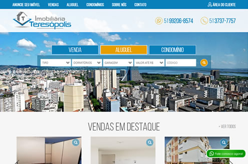 Imagem do site da Imobiliária Teresópolis